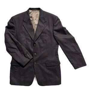 Tallia Men’s 100% Worsted/Laine Wool SZ 42 Waist 38 Pinstriped 3 Buttons Office